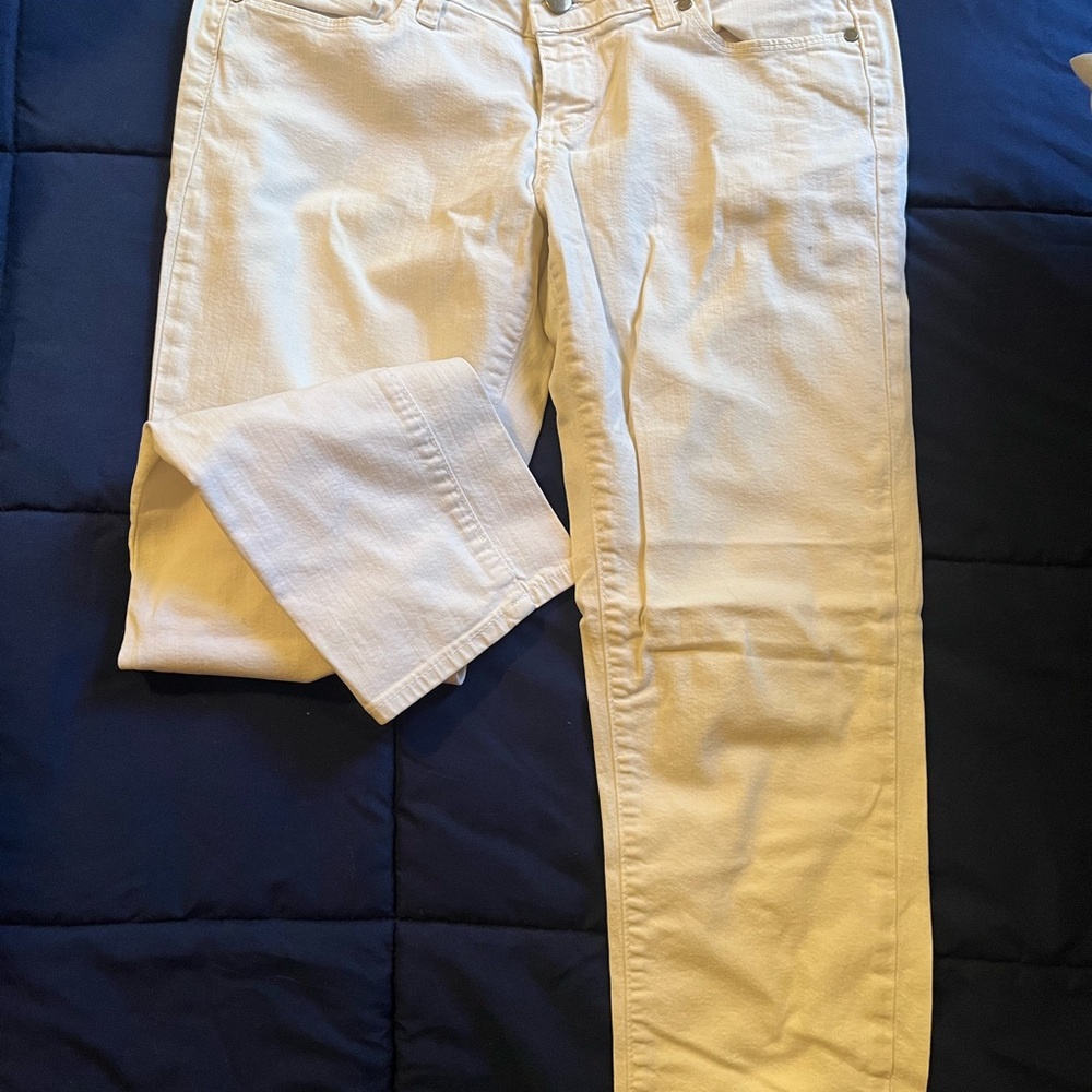 PAIGE White Jeans Casual Denim Roxie Crop